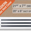 Cubierta ventilación AC 20x6 blanca decorativa