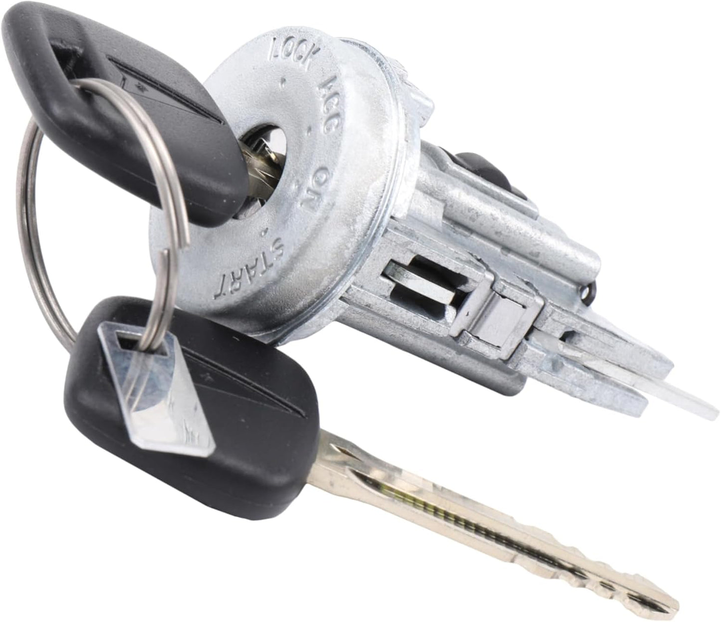 Cilindro cerradura encendido con llave plateado