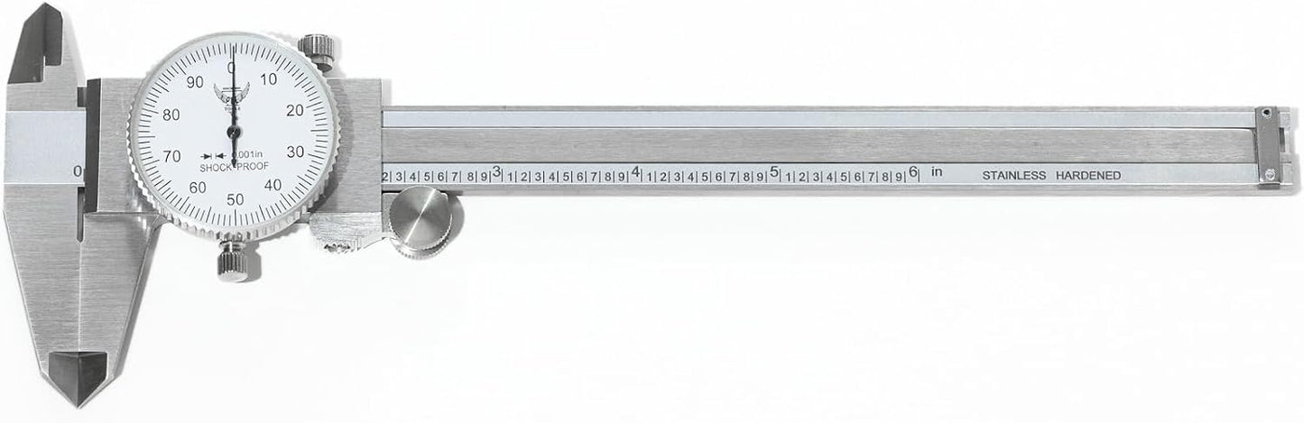 Calibrador dial PEC 0-6pulg acero inox alta precision