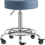 Taburete ruedas goma silenciosas 20-27" azul