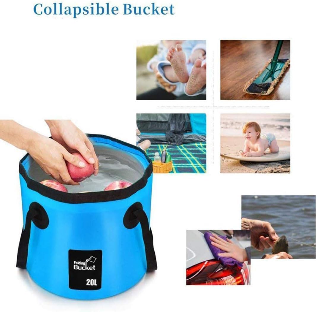 Contenedor agua plegable 20L para campamento y viajes