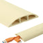 Cubierta cables piso 30ft color crema protector