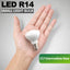 Bombilla LED E17 R14 4W 2700K Pack 6