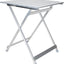 Mesa auxiliar aluminio 19.5x20x24.25" soporta 110lb camping