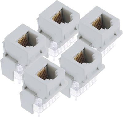 Conector Keystone RJ25 macho a macho blanco 5 pzas F9042WHV5