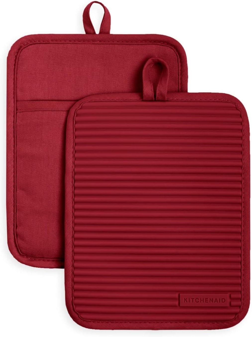 Agarraderas silicona suave acanalada 7x9pulg paprika ahumada