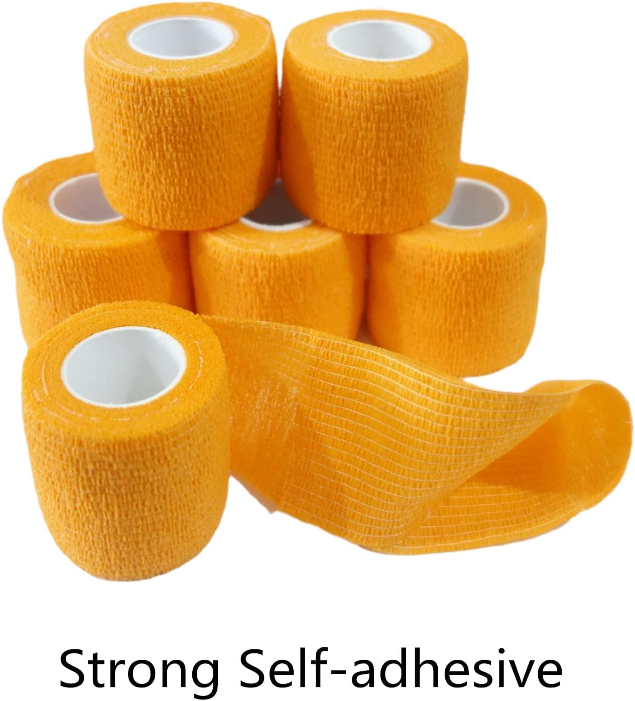6 Pzas Cinta Elástica Autoadhesiva 2pulg x5yd para Mascotas