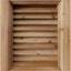 Ventilación vertical 12x30pulg cedro rojo sin terminar