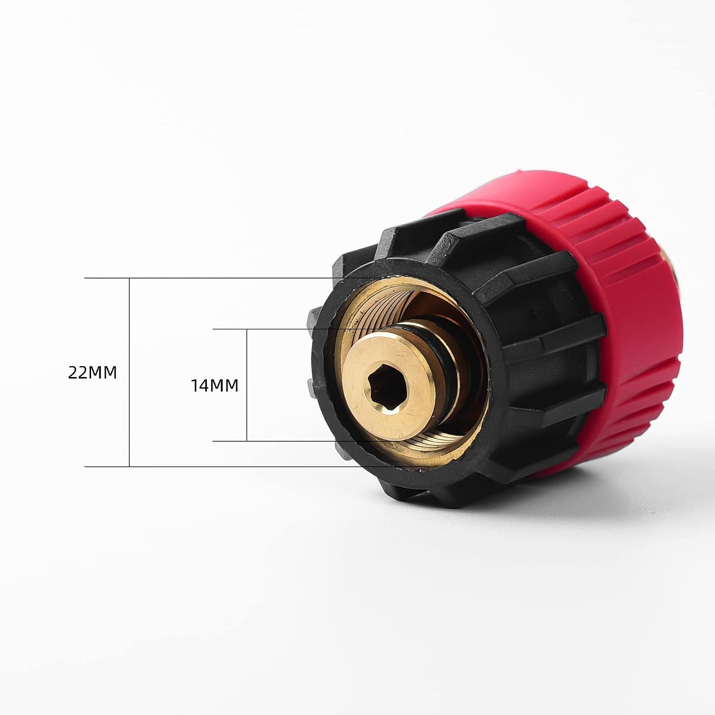 Adaptador lavadora presión M22-14 hembra a macho
