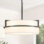 Candelabro negro 19.7pulg 5 luces lino comedor