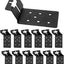 12 Soportes T Negro para Poste Letreros Cercas