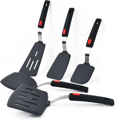 Espátula silicona para pescado panqueques sartenes antiadherentes
