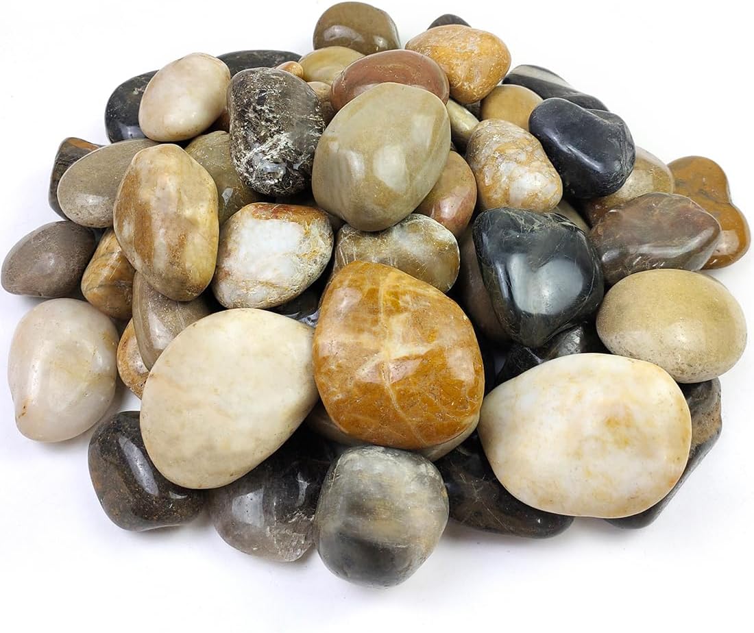 Rocas de río 3-4pulg para paisajismo y pecera
