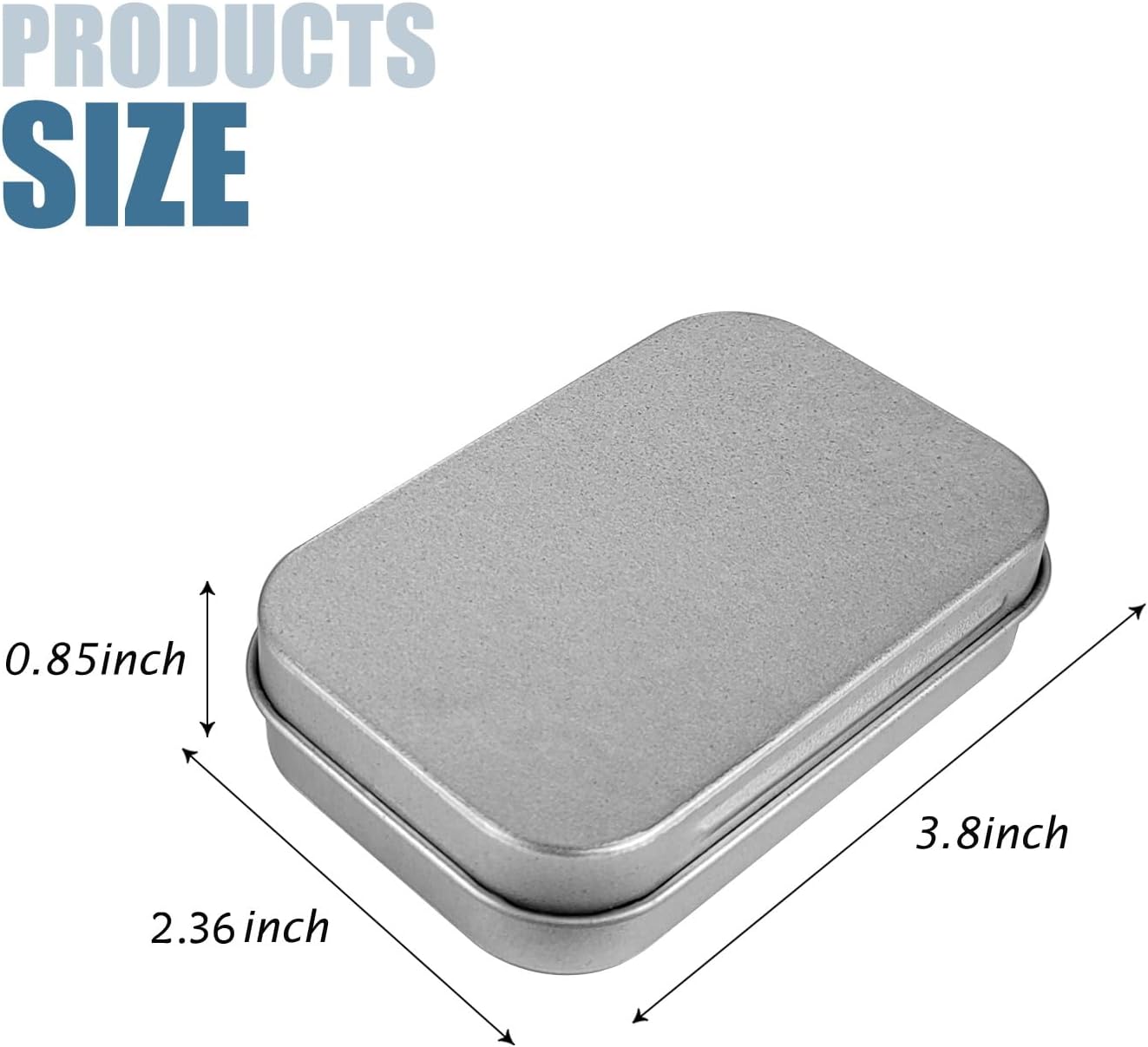 4 Cajas Metal Rectangulares para Almacenar Joyas