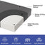 Cojines banco exterior 42x18" impermeables gris oscuro