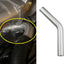 Codo aluminio intercooler 1.5" 38mm 45grados cepillado