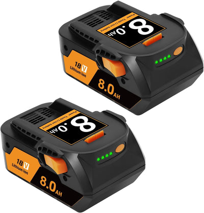 2 Baterías 8000 mAh para Taladro Ridgid 18 V