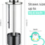Dispensador pajitas vidrio con tapa 35pzas