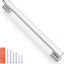 20 Tiradores Cromados 7-9/16" para Gabinetes Cocina