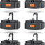 2 Pzas Luces Campamento Recargables Negro LED Portátil