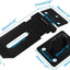 2 Cerraduras Puerta 3pulg Acero Inox Seguridad Negro