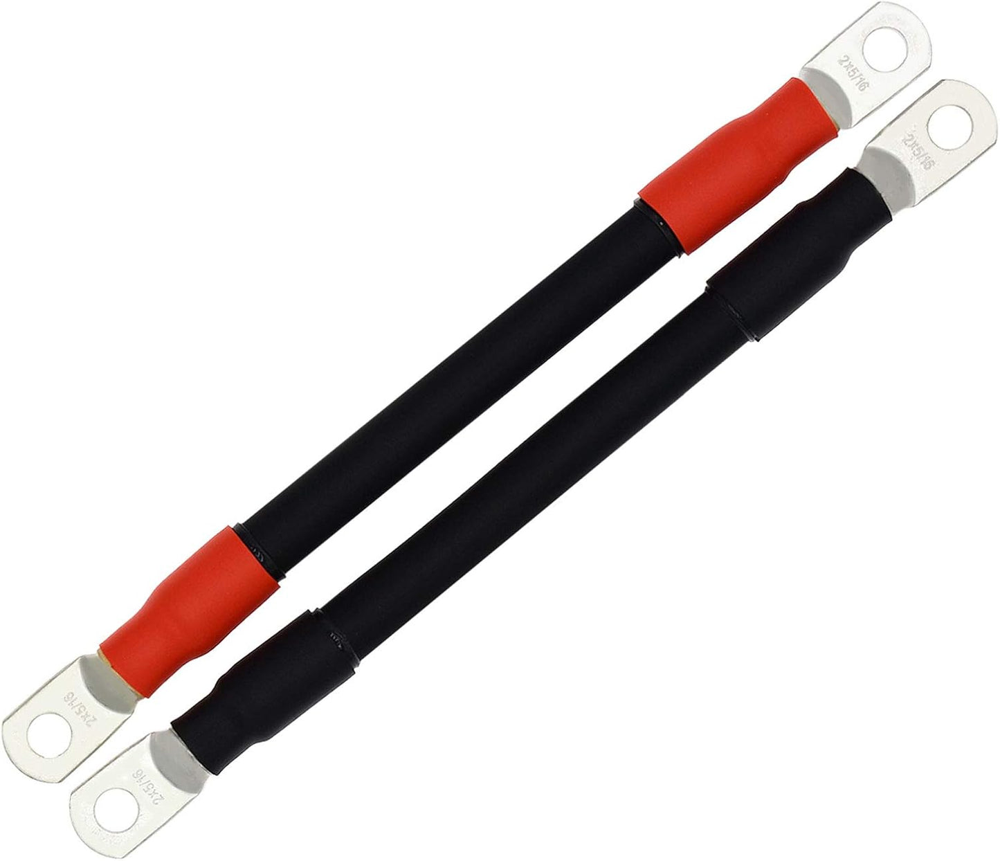 2 Cables Inversor 2AWG Cobre Estañado para Solar Coche