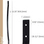 Balaustres hierro 32pulg estilo arco pack 50 negro mate