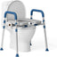 Asiento elevador inodoro con asas acolchadas 400lbs