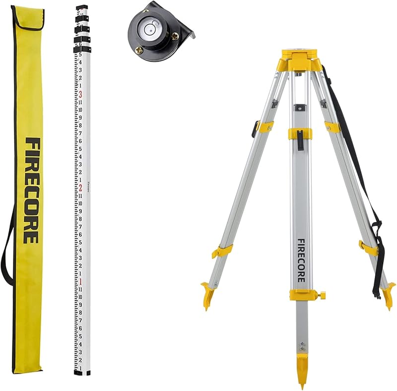 Varilla aluminio 16ft trípode 5/8pulg 11 hilos teodolito