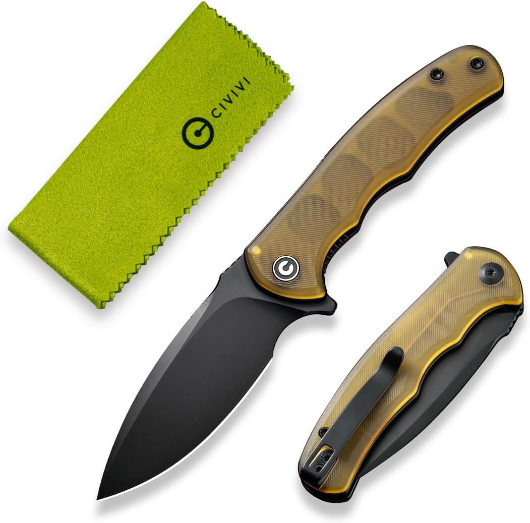 Navaja de bolsillo EDC con hoja D2 2.98pulg mango Ultem