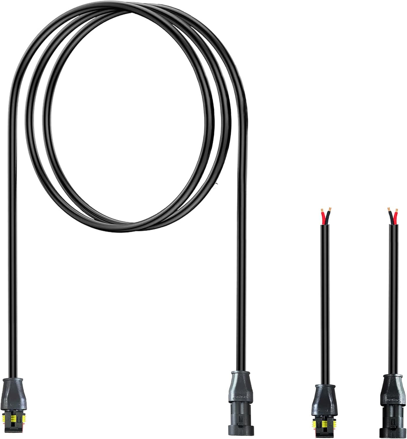 Conector eléctrico impermeable 2 pines para exteriores 10 A 9.8pies