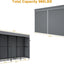 Sistema organiz. armario 69x77" estante negro