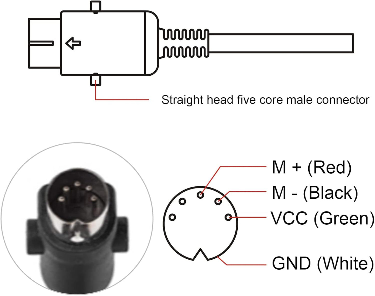 Interruptor reclinable eléctrico 2 botones 5 pin