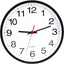 Reloj pared negro silencioso 10pulg cuarzo moderno