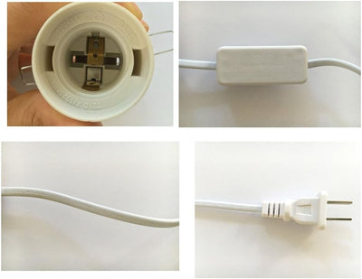 Adaptador bombilla colgante E26 con cable 6ft y interruptor
