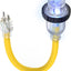 Adaptador corriente RV 30A a 15A NEMA 5-15P a L5-30R 12" UL