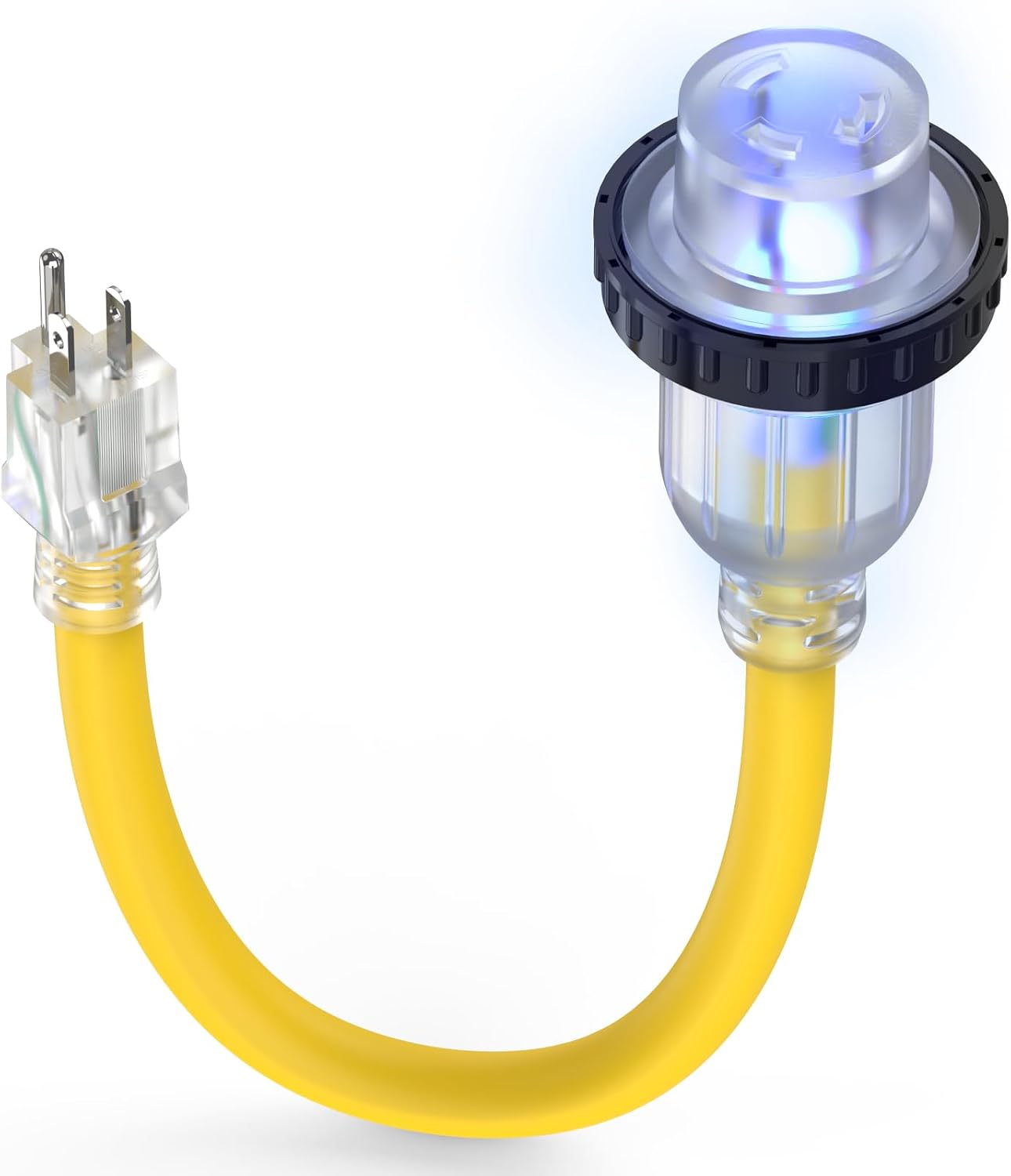 Adaptador corriente RV 30A a 15A NEMA 5-15P a L5-30R 12" UL