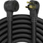 Cable extensión soldador 50 ft 250V 6AWG NEMA 6-50P a 6-50R