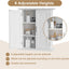 Botiquín baño estante ajustable 2 puertas blanco