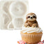 Molde silicona 3D de animales tropicales para fondant y decoración de pasteles