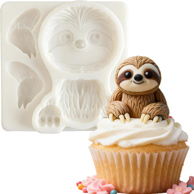 Molde silicona 3D de animales tropicales para fondant y decoración de pasteles