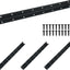 Soporte en L de metal negro para estantes 14.8"