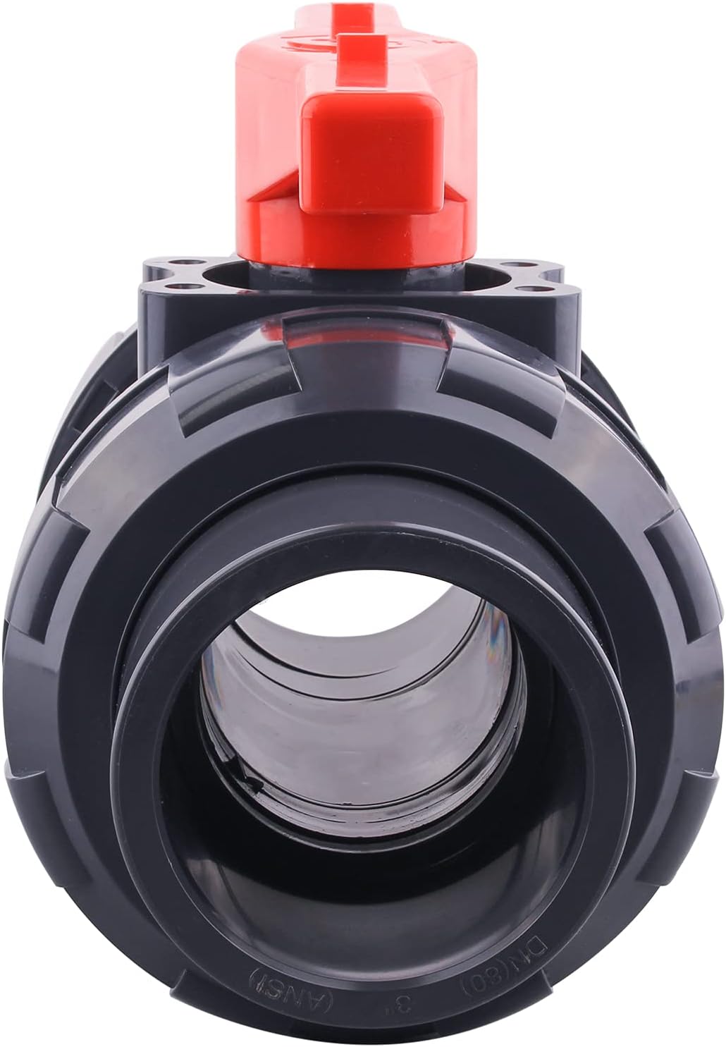 Válvula bola PVC True Union 3pulg 200psi juntas EPDM
