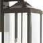 Farol pared cristal biselado 3 luces color bronce antiguo