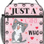 Bolsa almuerzo térmica rosa con gato