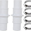 Adaptador manguera piscina 1-1/4 a 1-1/2 pulg plástico