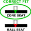 Set 4 tuercas asiento cono M14x1.5 negro