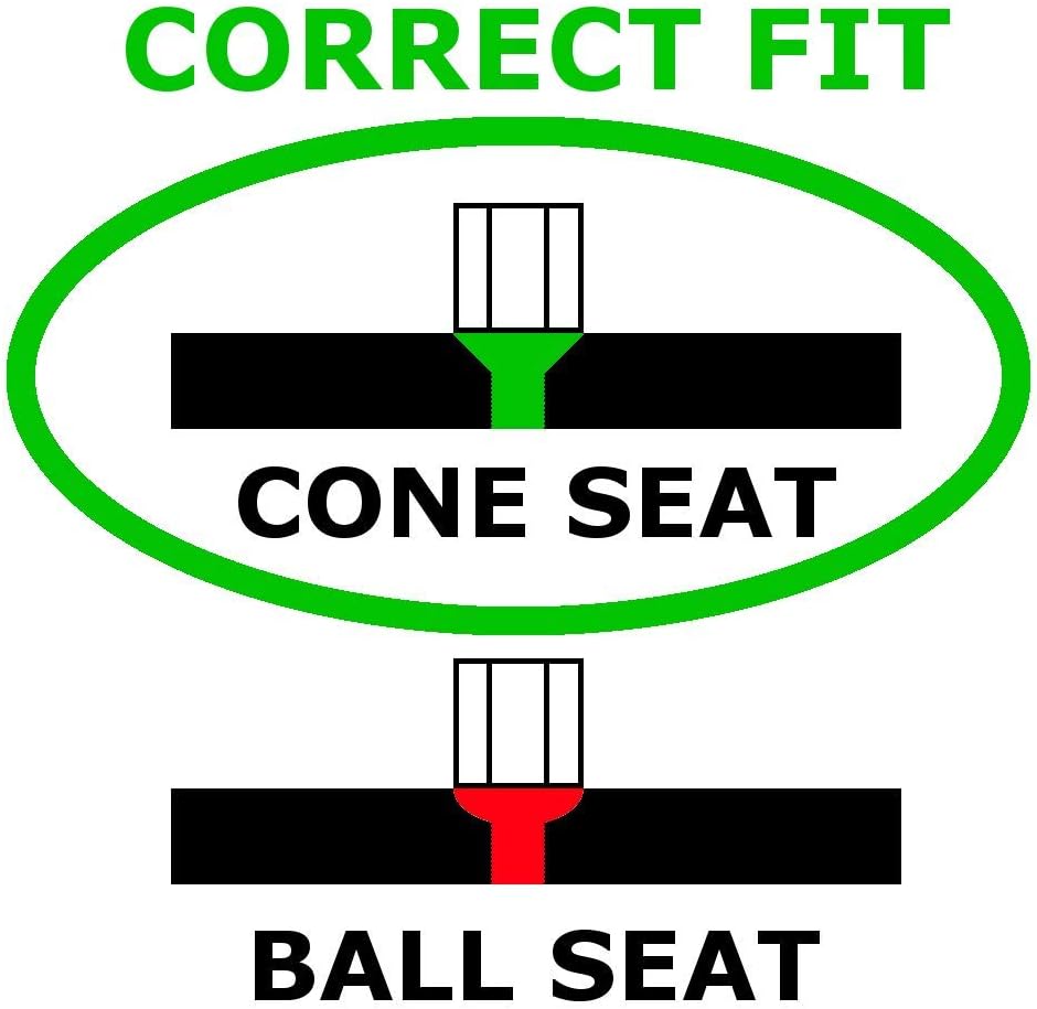 Set 4 tuercas asiento cono M14x1.5 negro