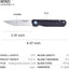 Cuchillo bolsillo acero 14C28N G10 plegable con clip EDC