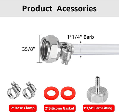 Kit repuesto acoplador barril 5ft con conector 3/16x7/16